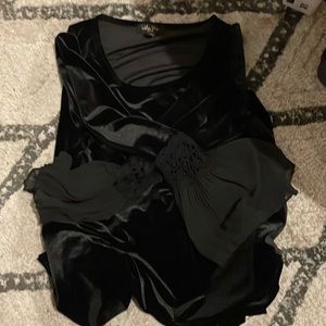 Velvet Black Blouse